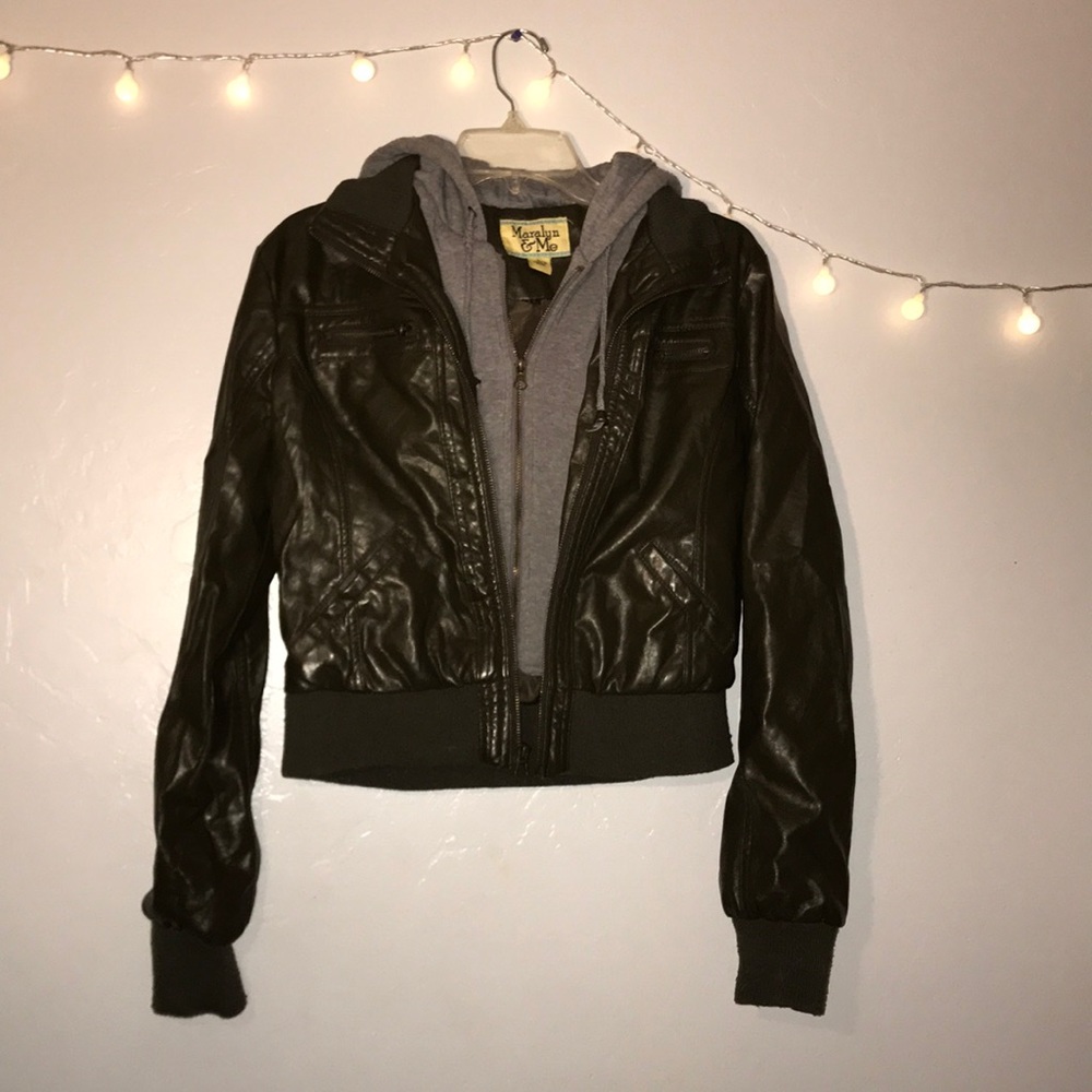 Olive Green leather jacket